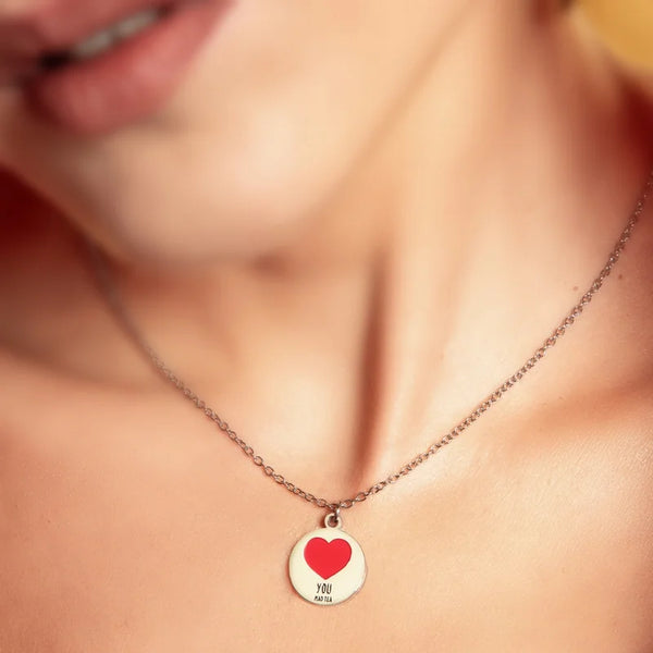 Collana monetina cuore “You”