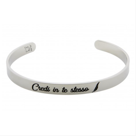 Bracciale Rigido "Credi in te stesso"