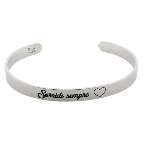 Bracciale Rigido "Sorridi sempre"